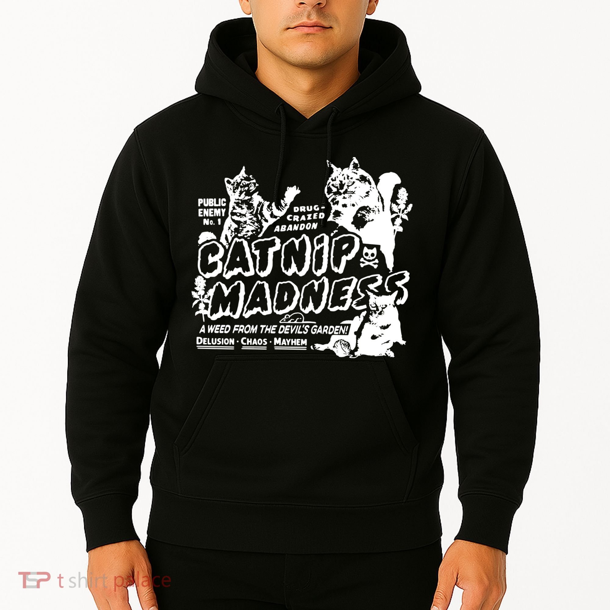 Funny Cat For Cat Mom Cat Dad Catnip Madness Cute Cat Hoodie