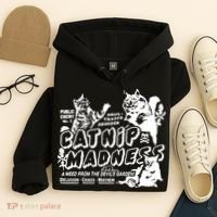 Funny Cat For Cat Mom Cat Dad Catnip Madness Cute Cat Hoodie thumb 4
