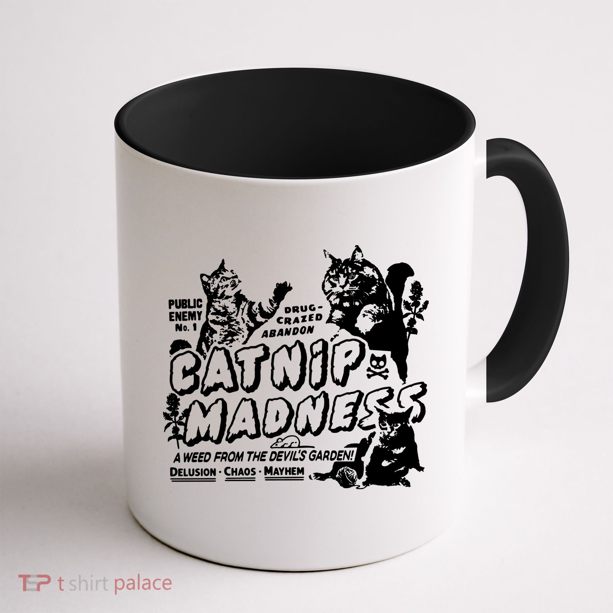 Funny Cat For Cat Mom Cat Dad Catnip Madness Cute Cat Coffee Mug