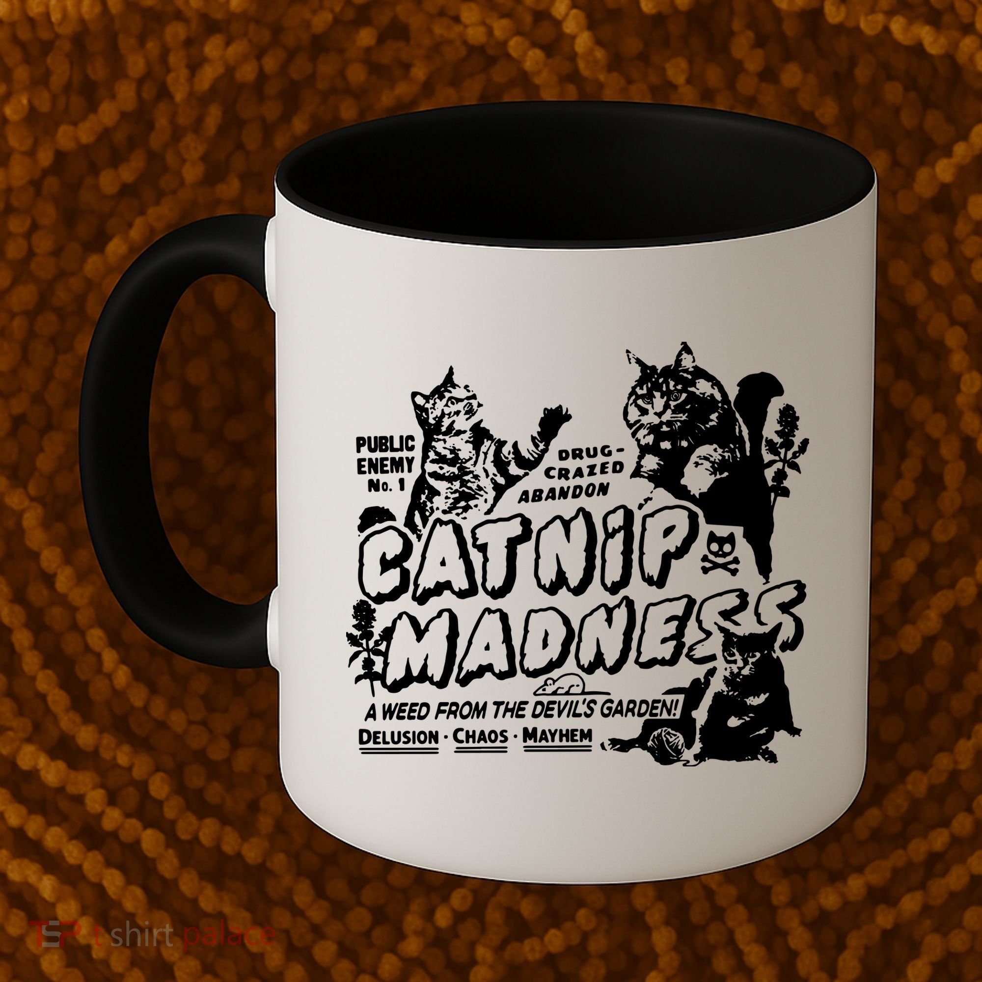 Funny Cat For Cat Mom Cat Dad Catnip Madness Cute Cat Coffee Mug