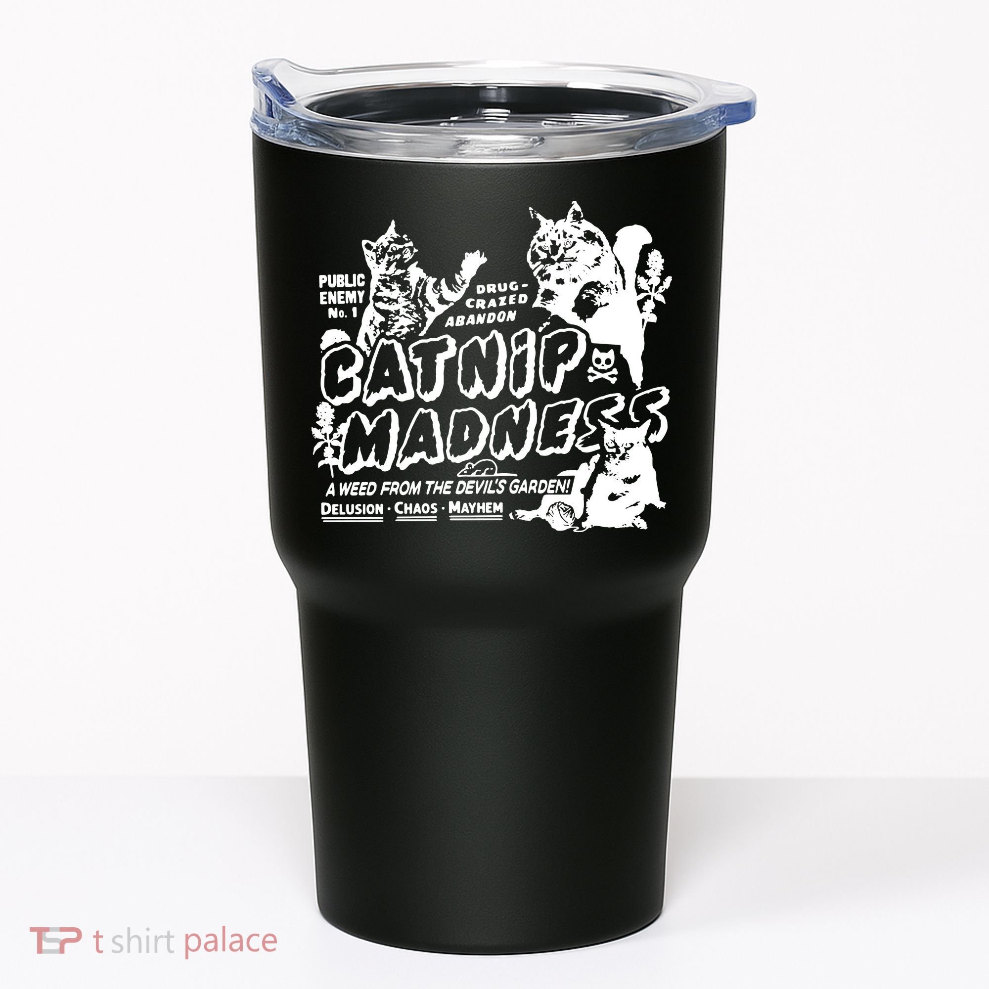 Funny Cat For Cat Mom Cat Dad Catnip Madness Cute Cat Tumbler