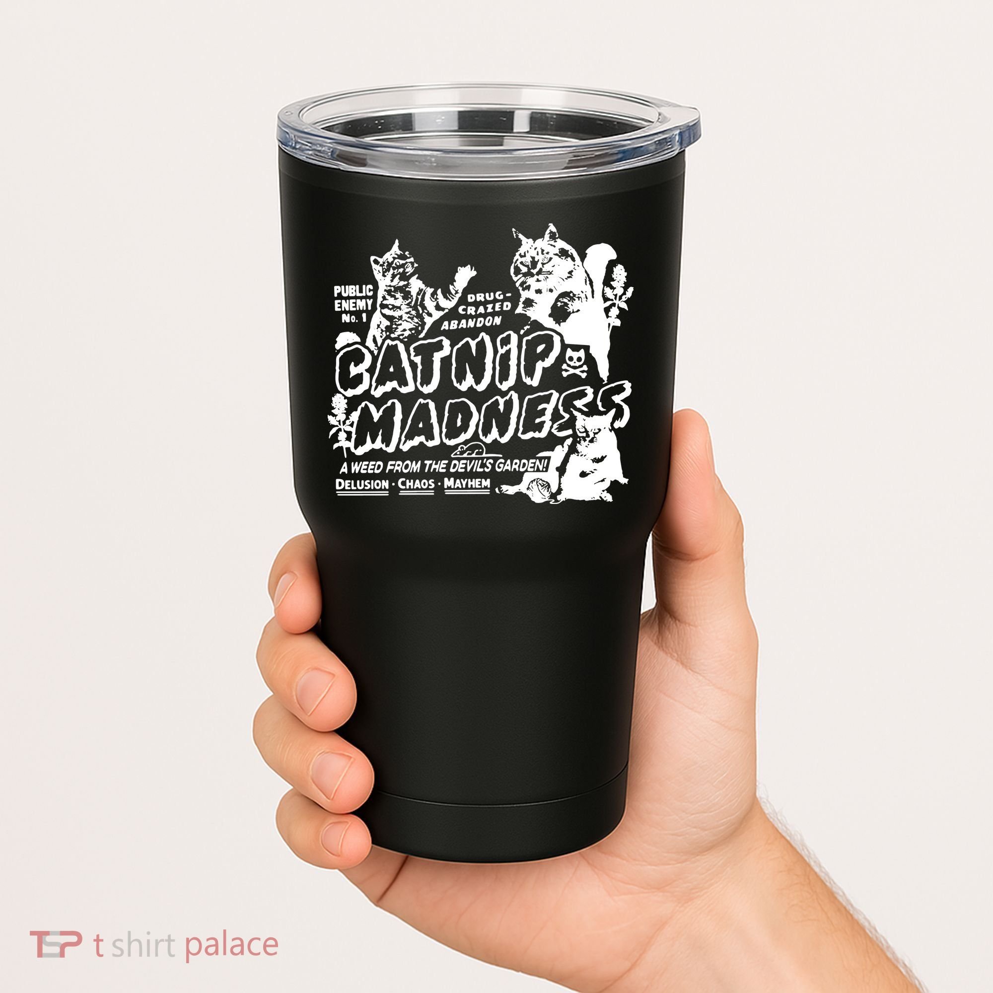 Funny Cat For Cat Mom Cat Dad Catnip Madness Cute Cat Tumbler