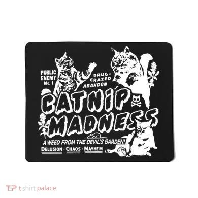Funny Cat For Cat Mom Cat Dad Catnip Madness Cute Cat Mousepad