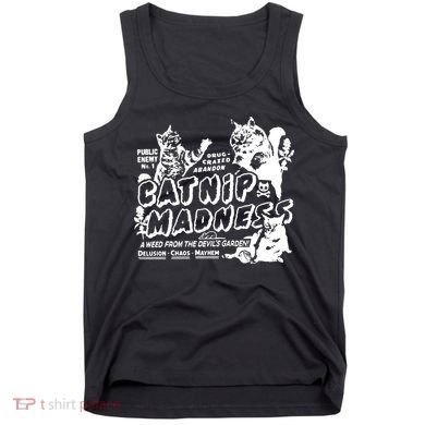 Funny Cat For Cat Mom Cat Dad Catnip Madness Cute Cat Tank Top