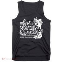 Funny Cat For Cat Mom Cat Dad Catnip Madness Cute Cat Tank Top thumb 0