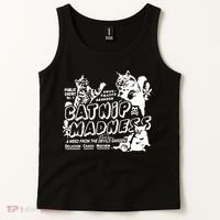 Funny Cat For Cat Mom Cat Dad Catnip Madness Cute Cat Tank Top thumb 2