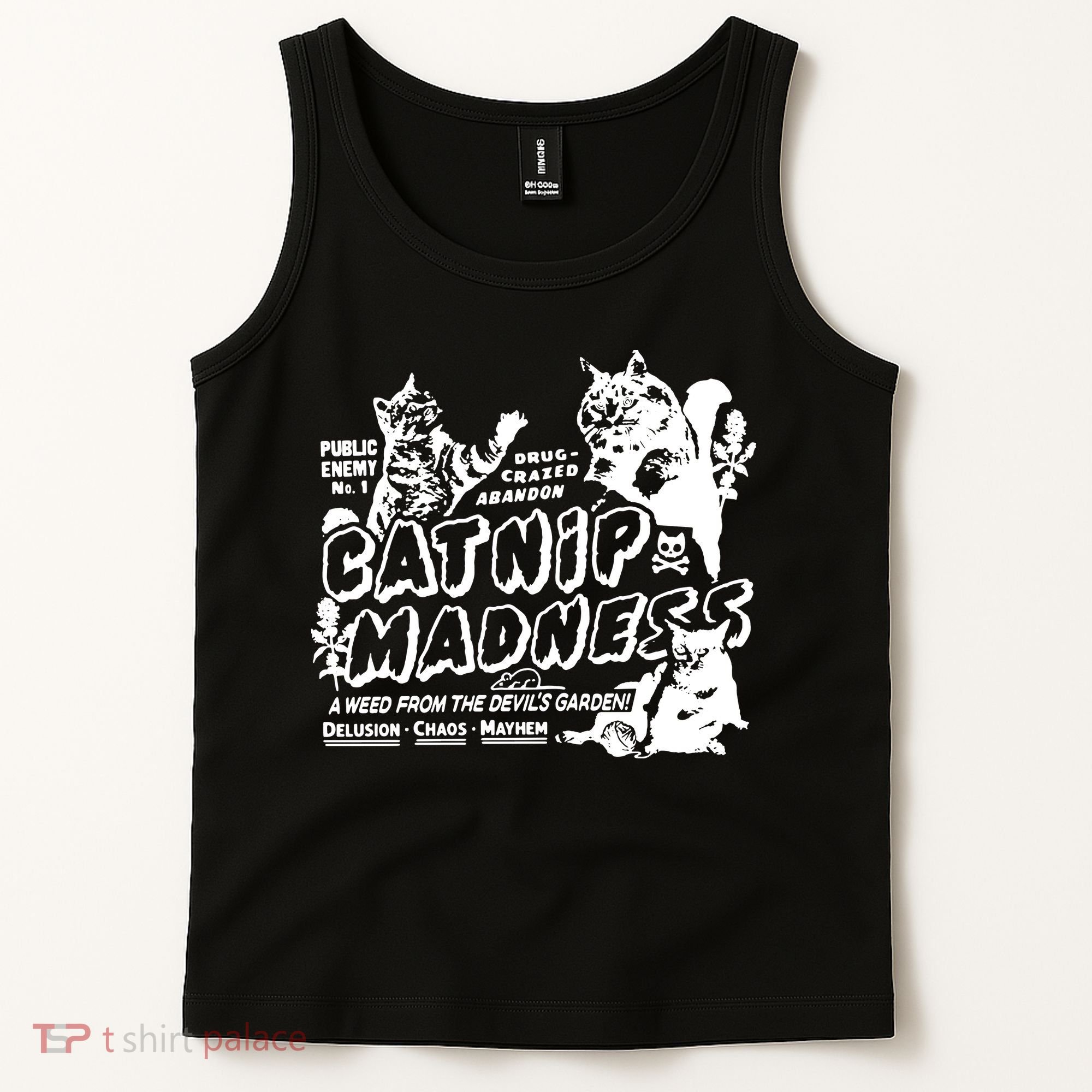 Funny Cat For Cat Mom Cat Dad Catnip Madness Cute Cat Tank Top