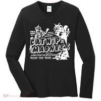 Funny Cat For Cat Mom Cat Dad Catnip Madness Cute Cat Women's Long Sleeve Shirt thumb 0