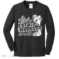 Funny Cat For Cat Mom Cat Dad Catnip Madness Cute Cat Kids Long Sleeve Shirt thumb 0