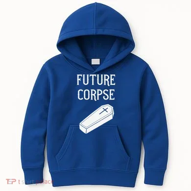 Future Corpse Funny Goth Horror Halloween Kids Hoodie