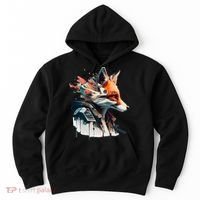 Fox Cunning Foxtail Fur funny animal lover Hoodie thumb 0