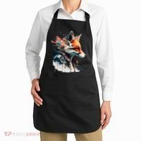 Fox Cunning Foxtail Fur funny animal lover Apron thumb 2