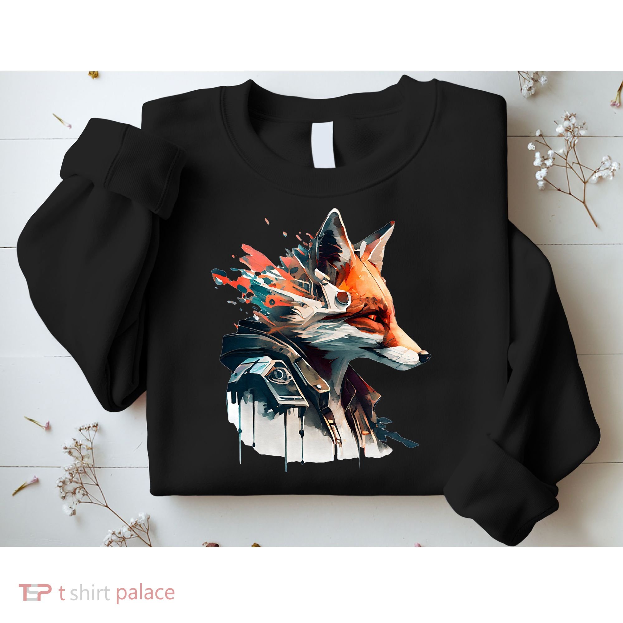 Fox Cunning Foxtail Fur funny animal lover Sweatshirt
