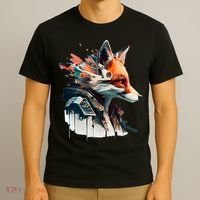 Fox Cunning Foxtail Fur funny animal lover T-Shirt thumb 3