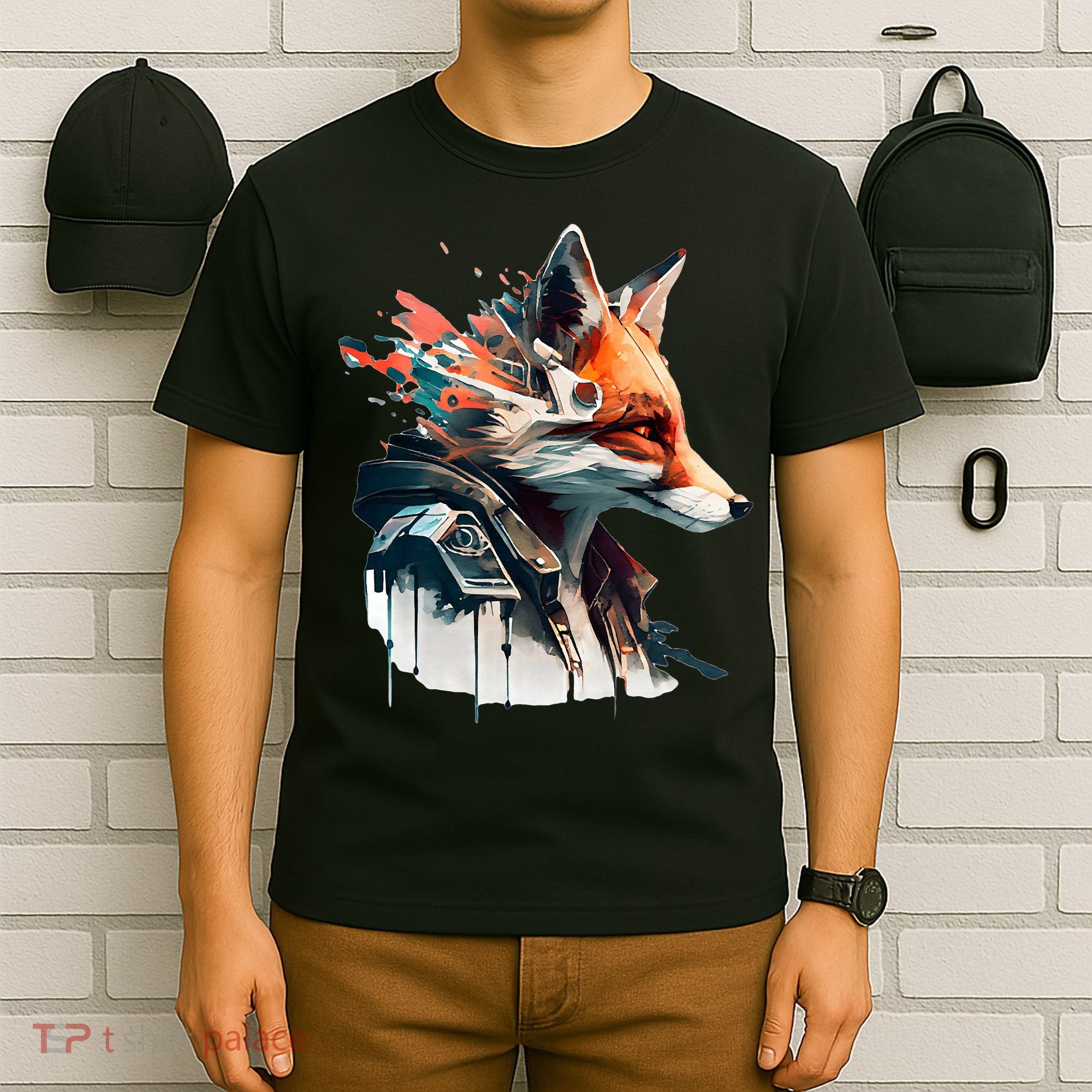 Fox Cunning Foxtail Fur funny animal lover T-Shirt