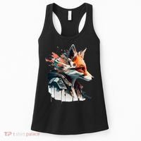 Fox Cunning Foxtail Fur funny animal lover Women's Tank Top thumb 0
