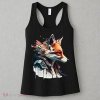 Fox Cunning Foxtail Fur funny animal lover Women's Tank Top thumb 3