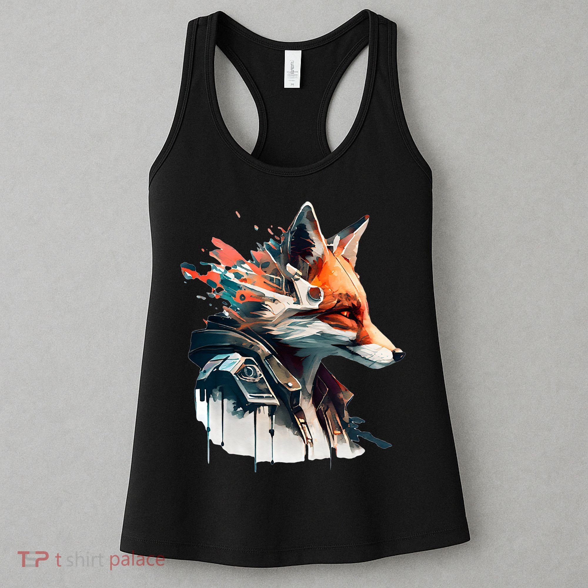 Fox Cunning Foxtail Fur funny animal lover Women's Tank Top