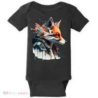 Fox Cunning Foxtail Fur funny animal lover Baby Bodysuit thumb 0