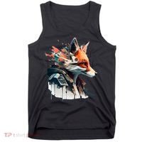 Fox Cunning Foxtail Fur funny animal lover Tank Top thumb 0