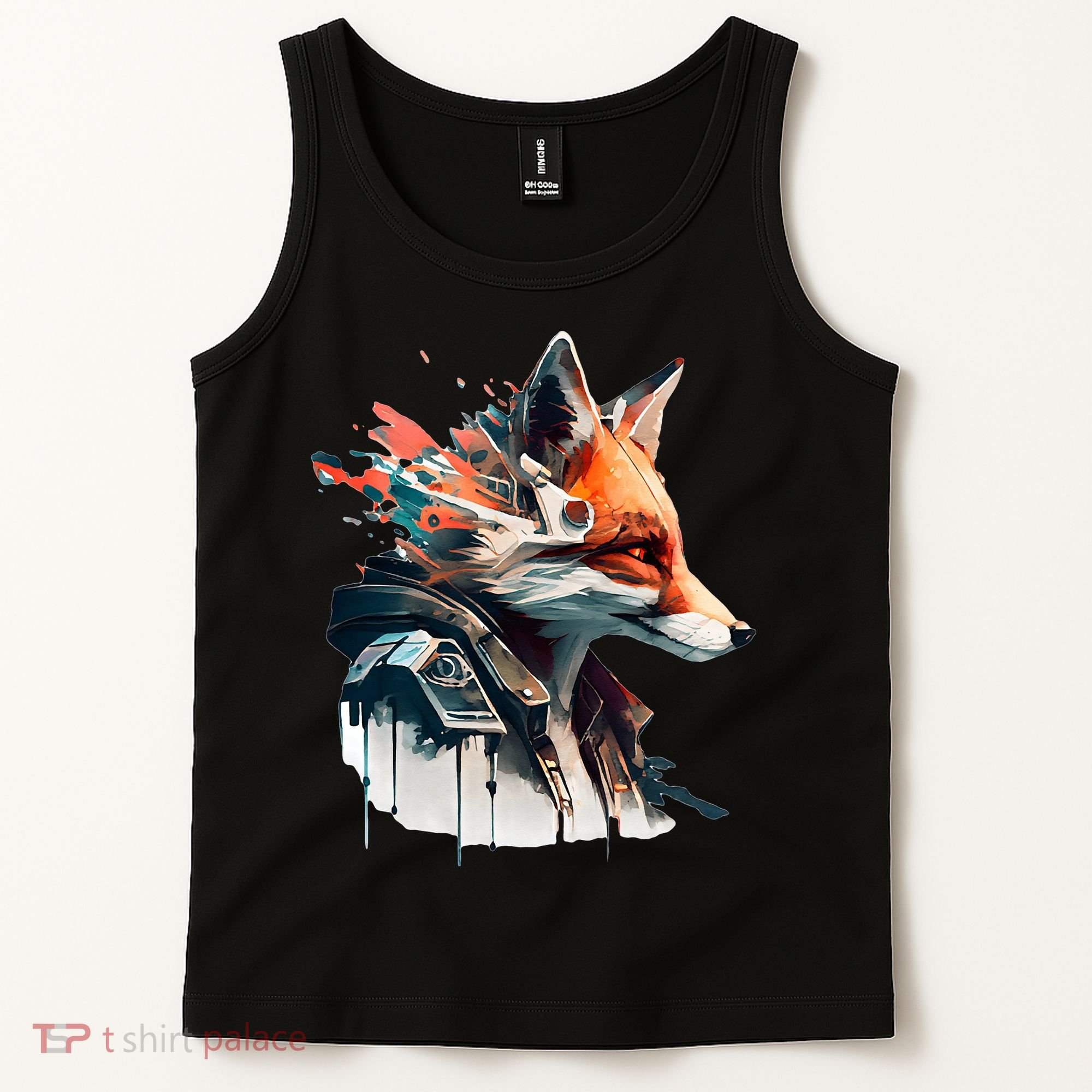 Fox Cunning Foxtail Fur funny animal lover Tank Top