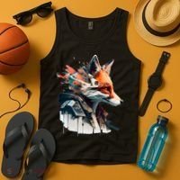 Fox Cunning Foxtail Fur funny animal lover Tank Top thumb 4