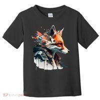 Fox Cunning Foxtail Fur funny animal lover Toddler T-Shirt thumb 0