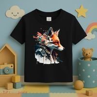 Fox Cunning Foxtail Fur funny animal lover Toddler T-Shirt thumb 3