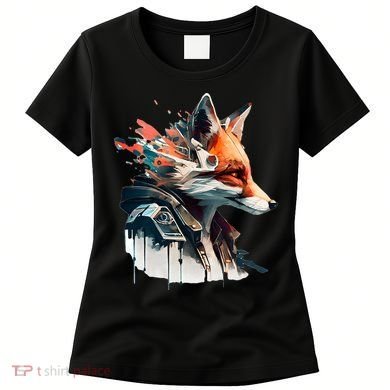 Fox Cunning Foxtail Fur funny animal lover Women's T-Shirt