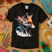 Fox Cunning Foxtail Fur funny animal lover Kids T-Shirt thumb 3
