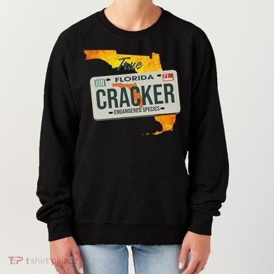 Funny Cracker Florida License Plate Women's Sweatshirt