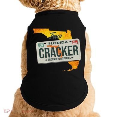 Funny Cracker Florida License Plate Doggie Tank