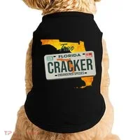 Funny Cracker Florida License Plate Doggie Tank thumb 0