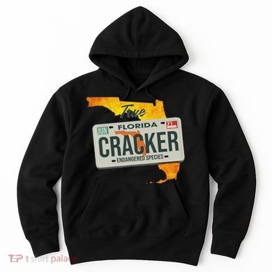 Funny Cracker Florida License Plate Hoodie
