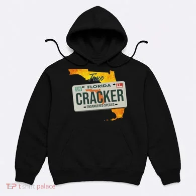 Funny Cracker Florida License Plate Hoodie