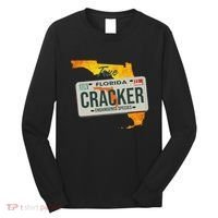 Funny Cracker Florida License Plate Long Sleeve Shirt thumb 0