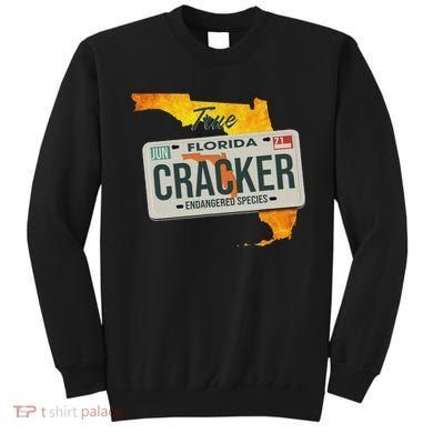 Funny Cracker Florida License Plate Sweatshirt
