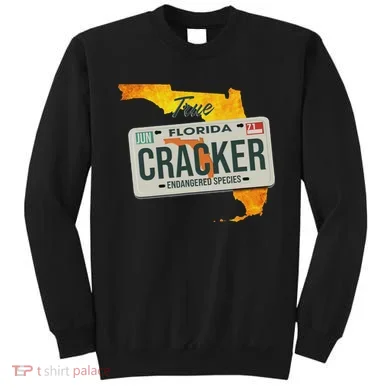 Funny Cracker Florida License Plate Sweatshirt