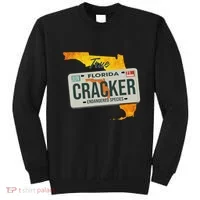 Funny Cracker Florida License Plate Sweatshirt thumb 0