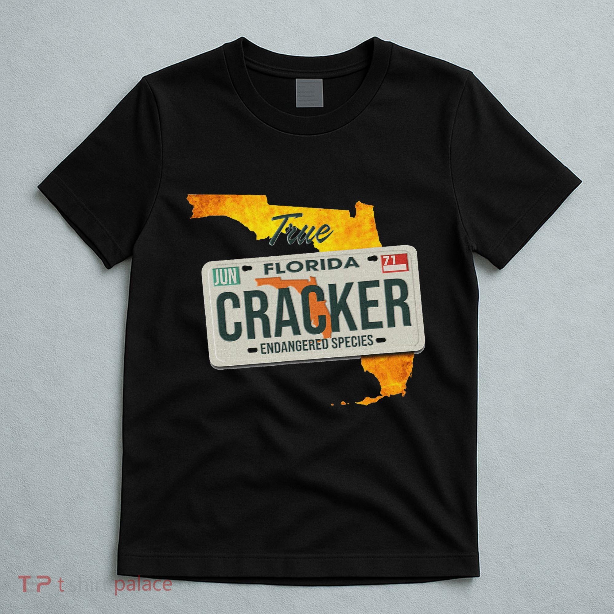 Funny Cracker Florida License Plate T-Shirt