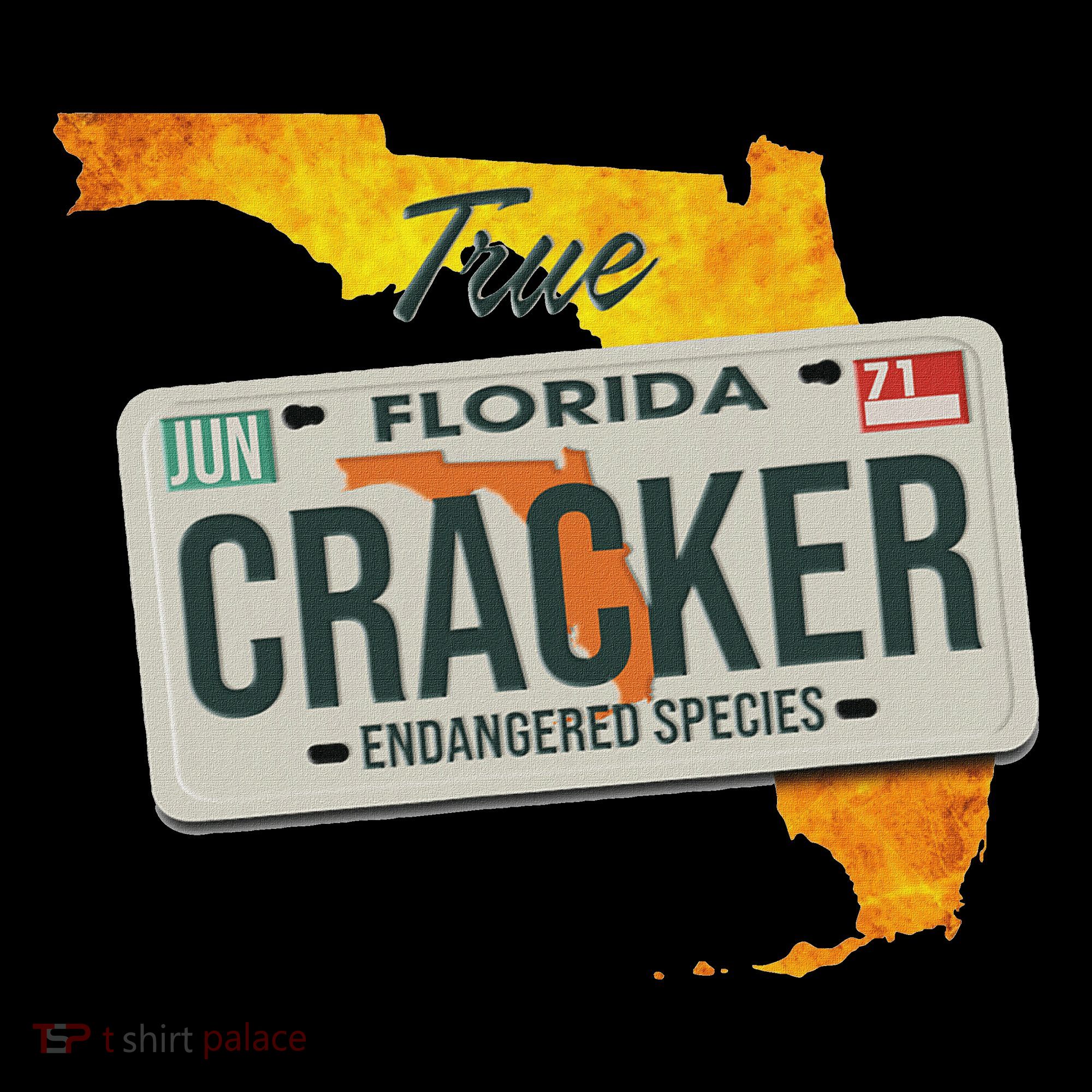 Funny Cracker Florida License Plate Coaster
