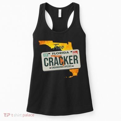 Funny Cracker Florida License Plate Women's Tank Top