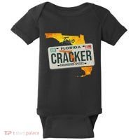 Funny Cracker Florida License Plate Baby Bodysuit thumb 0