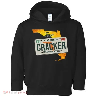 Funny Cracker Florida License Plate Toddler Hoodie