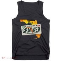 Funny Cracker Florida License Plate Tank Top thumb 0