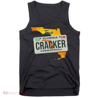 Funny Cracker Florida License Plate Tank Top