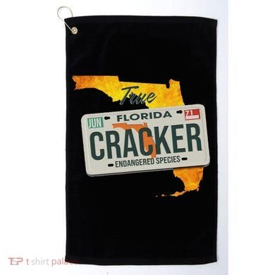 Funny Cracker Florida License Plate Golf Towel