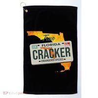 Funny Cracker Florida License Plate Golf Towel thumb 0