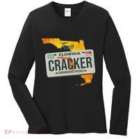 Funny Cracker Florida License Plate Women's Long Sleeve Shirt thumb 0