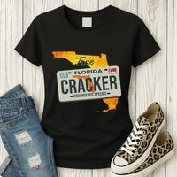 Funny Cracker Florida License Plate Women's T-Shirt thumb 3